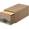 Bankers Box Stor/Drawer, Legal, 15-1/2"x23-1/4"x10-3/8", 6/CT, Kraft/GN PK FEL1231201 - alternate 3